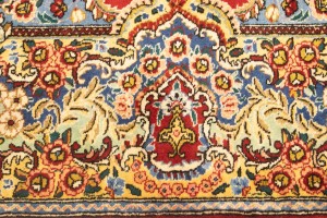 Vintage Floral Classic Red 10X13 Tabriz Persian Rug