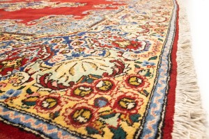 Vintage Floral Classic Red 10X13 Tabriz Persian Rug