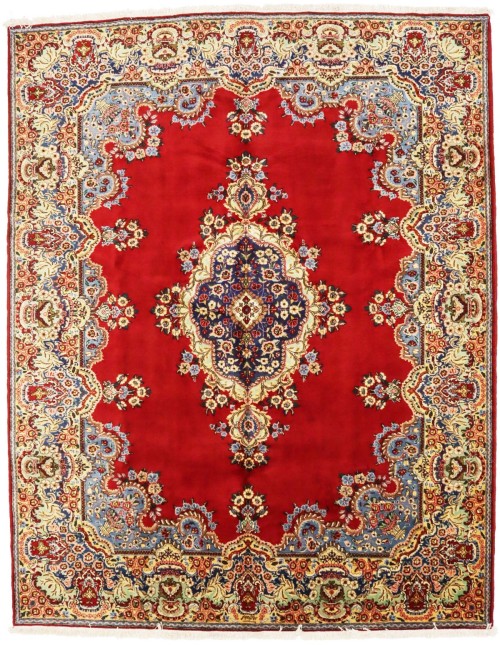 Vintage Floral Classic Red 10X13 Tabriz Persian Rug