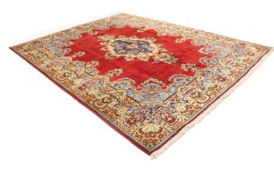 Vintage Floral Classic Red 10X13 Tabriz Persian Rug