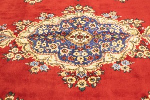 Vintage Floral Classic Red 10X13 Tabriz Persian Rug