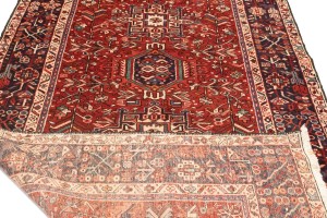 Vintage Red Tribal 5'4X12'7 Karajeh Persian Runner Rug