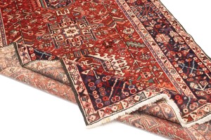 Vintage Red Tribal 5'4X12'7 Karajeh Persian Runner Rug