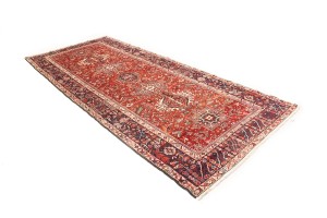 Vintage Red Tribal 5'4X12'7 Karajeh Persian Runner Rug