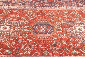 Vintage Red Tribal 5'4X12'7 Karajeh Persian Runner Rug