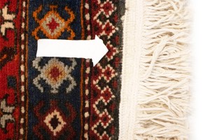 Semi Antique Tribal Geometric 4'5X10'8 Heriz Persian Runner Rug