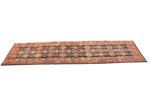 Vintage Floral 4X13 Mahal Persian Runner Rug