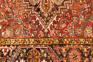 Vintage Red Geometric 11X15 Heriz Persian Rug