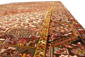 Vintage Red Geometric 11X15 Heriz Persian Rug
