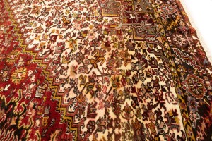 Vintage Red Geometric 11X15 Heriz Persian Rug