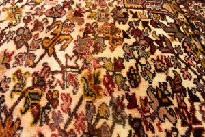 Vintage Red Geometric 11X15 Heriz Persian Rug