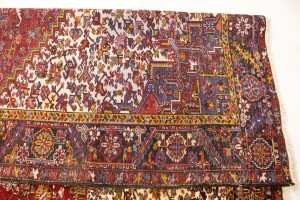 Vintage Red Geometric 11X15 Heriz Persian Rug