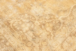 Antique Muted Distressed 7X11 Tabriz Persian Rug
