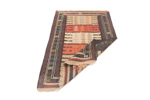Khaki Tribal 4X6 Sumak Herati Persian Rug