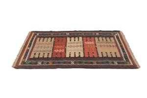 Khaki Tribal 4X6 Sumak Herati Persian Rug