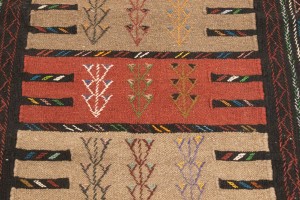 Khaki Tribal 4X6 Sumak Herati Persian Rug