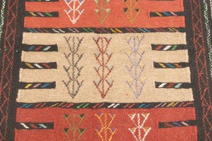 Khaki Tribal 4X6 Sumak Herati Persian Rug