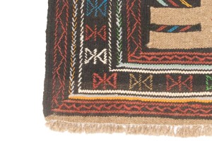 Khaki Tribal 4X6 Sumak Herati Persian Rug