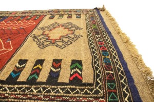 Multicolored Tribal 4X6 Sumak Herati Persian Rug