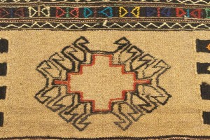 Multicolored Tribal 4X6 Sumak Herati Persian Rug