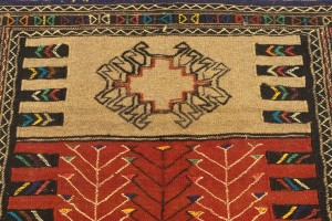 Multicolored Tribal 4X6 Sumak Herati Persian Rug