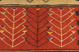 Multicolored Tribal 4X6 Sumak Herati Persian Rug