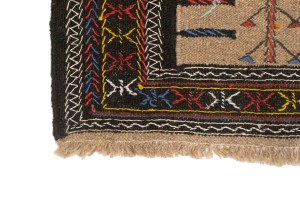 Multicolored Tribal 3'7X5'6 Sumak Herati Persian Rug