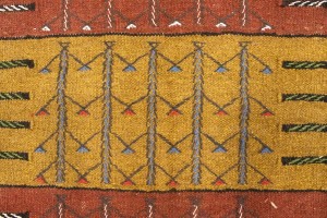 Multicolored Tribal 3'7X5'6 Sumak Herati Persian Rug