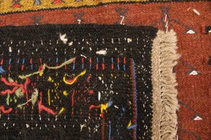 Multicolored Tribal 3'7X5'6 Sumak Herati Persian Rug