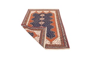 Plum Tribal 4X7 Sumak Persian Rug