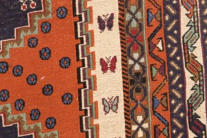 Plum Tribal 4X7 Sumak Persian Rug