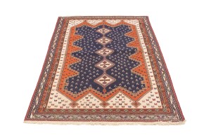 Plum Tribal 4X7 Sumak Persian Rug
