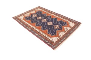 Plum Tribal 4X7 Sumak Persian Rug