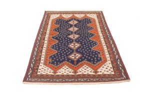 Plum Tribal 4X7 Sumak Persian Rug