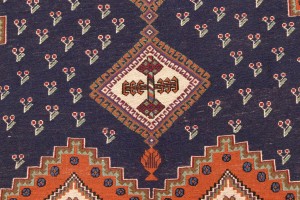 Plum Tribal 4X7 Sumak Persian Rug