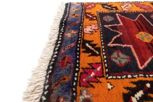 Plum Vintage Geometric Tribal 1'8X1'8 Heriz Persian Square Rug