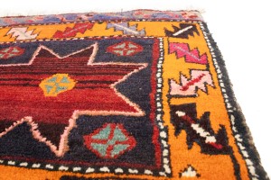 Plum Vintage Geometric Tribal 1'8X1'8 Heriz Persian Square Rug