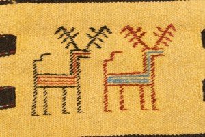 Beige Cream Tribal 3X5'7 Sumak Herati Persian Rug