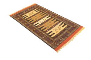 Beige Cream Tribal 3X5'7 Sumak Herati Persian Rug