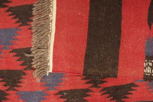 Vintage Tribal Red 4'7X12'6 Kilim Persian Runner Rug