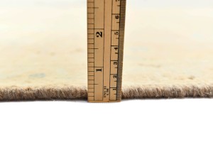 Muted Traditional Floral 9X13 Distressed Kerman Persian Rug