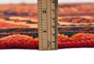 Red Vintage Tribal Red 4X8 Shiraz Persian Oriental Rug