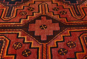 Red Vintage Tribal Red 4X8 Shiraz Persian Oriental Rug