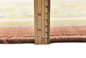 Golden Olive Vintage Floral Traditional 9'9X13'5 Kashan Persian Oriental Rug