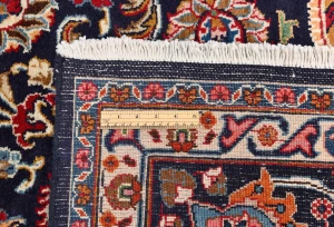 Dark Purple-navy Vintage Traditional Floral 10X13 Kashmar Persian Oriental Rug