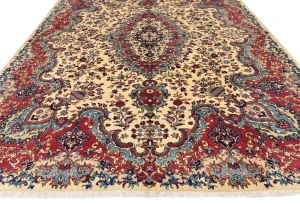 Cream Vintage Traditional 10X13 Kashmar Persian Oriental Rug