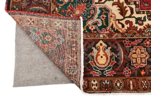 Red Vintage Floral 8X12 Heriz Persian Oriental Rug