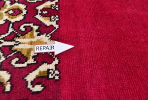 Vintage Fuchsia Rose Classic 2'9X19 Tabriz Persian Runner Rug