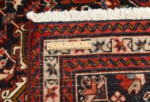 Vintage Plum Geometric 3X10 Ardebil Persian Runner Rug