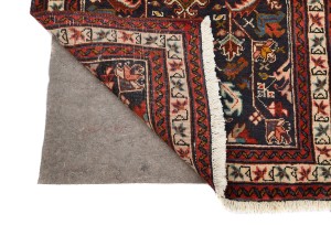 Vintage Plum Geometric 3X10 Ardebil Persian Runner Rug